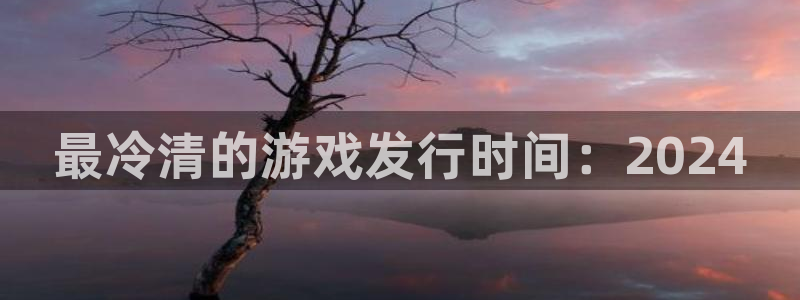 江苏杏耀：最冷清的游戏发行时间：2024