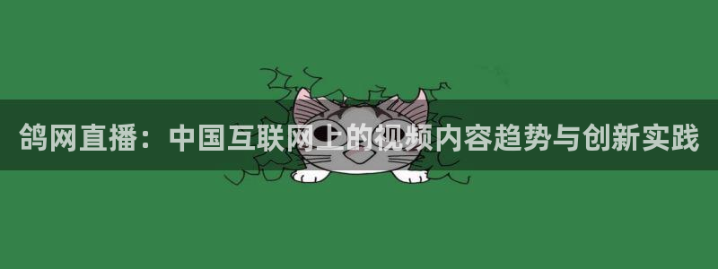 咪咕体育直播在线看：鸽网直播：中国互联网上的视频内容趋势与创新实践